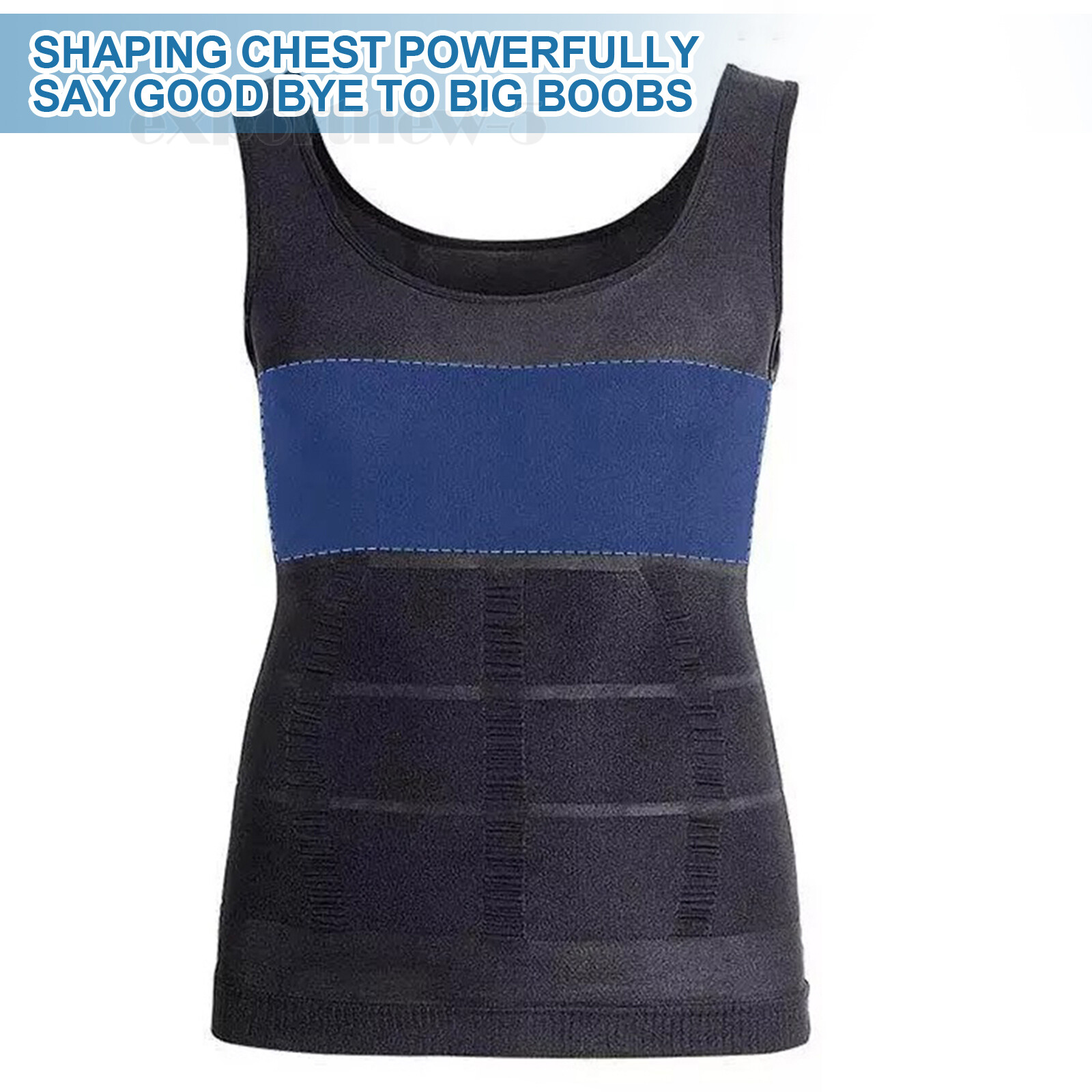 Sculptcore Men’s Body Shaper Compression Ionic Shaping Shirt Slimming Tank Top