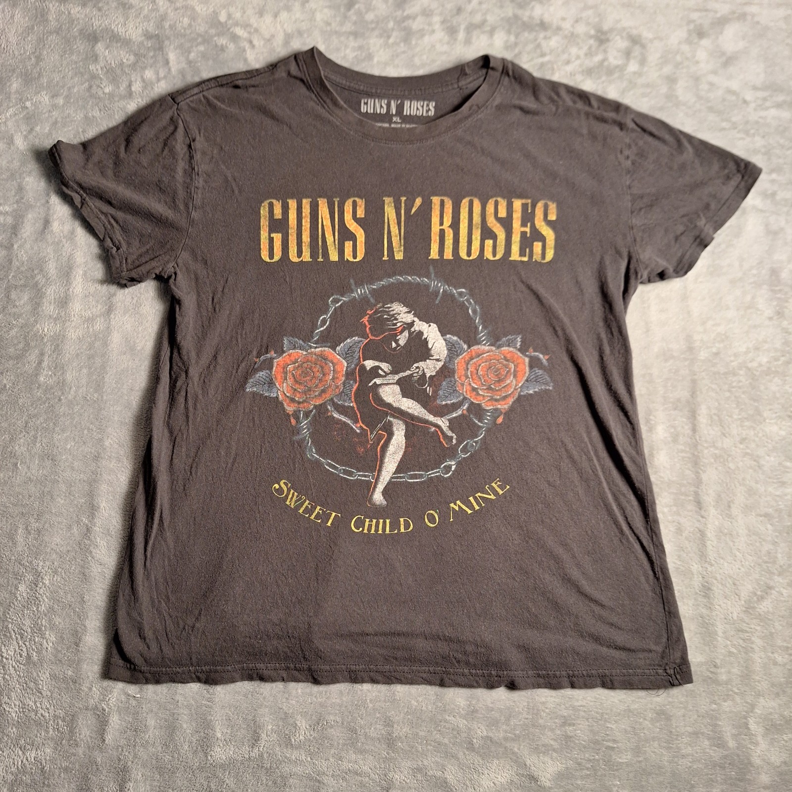 Guns N’ Roses Seeet Child O’ Mine Black T-Shirt Size XL Rock Goth Grunge