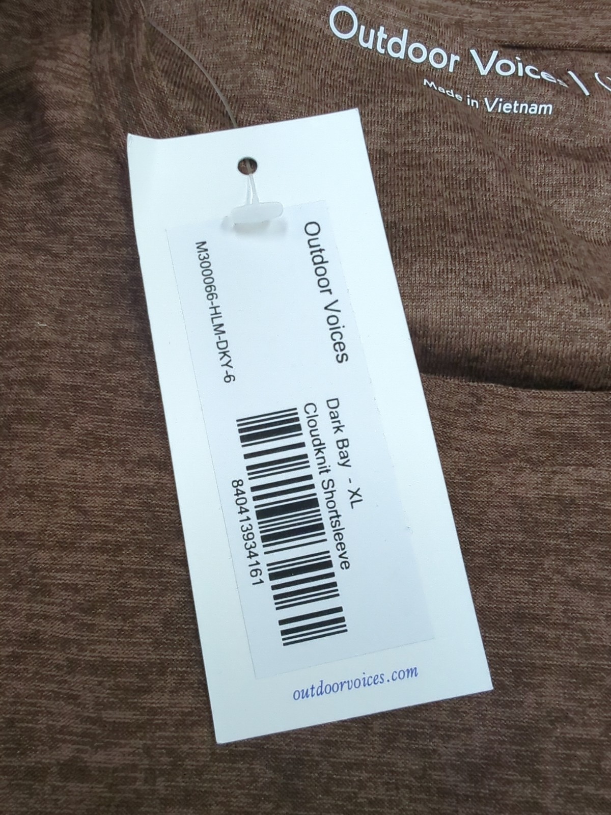 New Outdoor Voices Cloud Knit Short Sleeve Tshirt Men’s Size XL