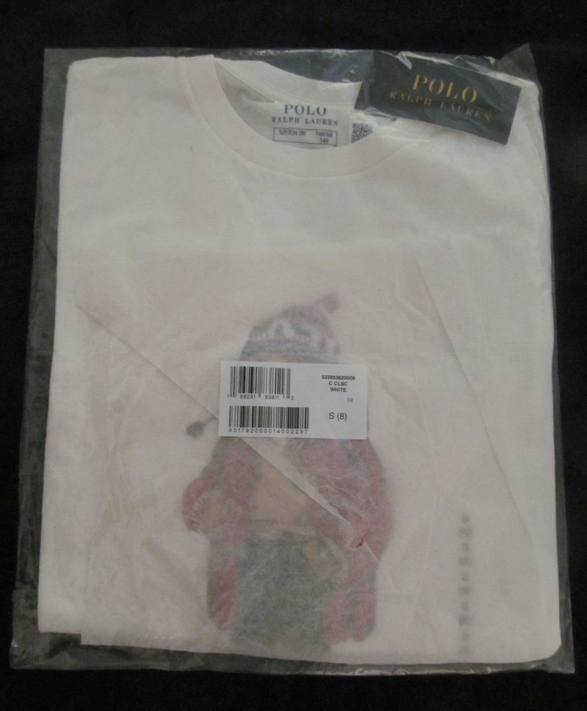$49.50 Polo Ralph Lauren Bear Graphic Tee Long Sleeves- Size S (8)