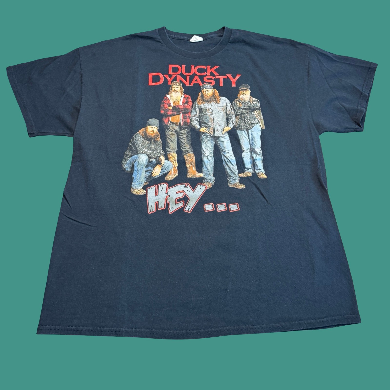 Duck Dynasty Shirt Mens XL Black Hey Top 10 Quotes Graphic Tee Show 2 Sided