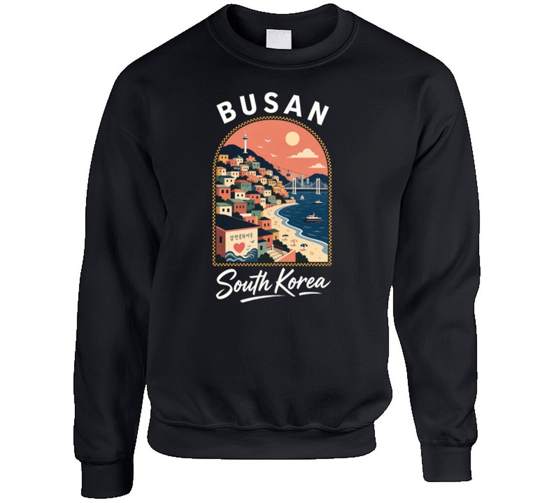 Busan South Korea Gamcheon Beach Tourist Souvenir Travel Vacation T-Shirt