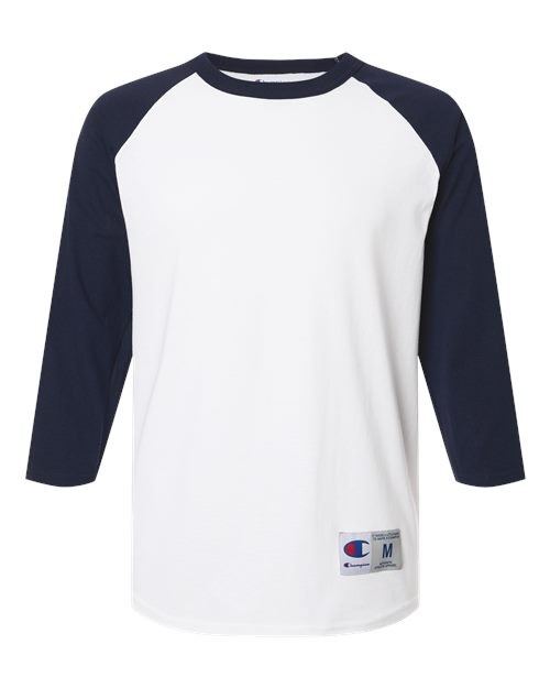 Champion Unisex Raglan Sleeve Baseball T-Shirt – T137
