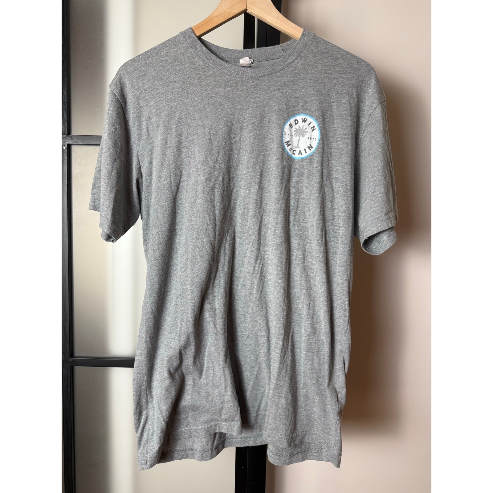 Edwin McCain Tri Color Logo T-Shirt Size Large