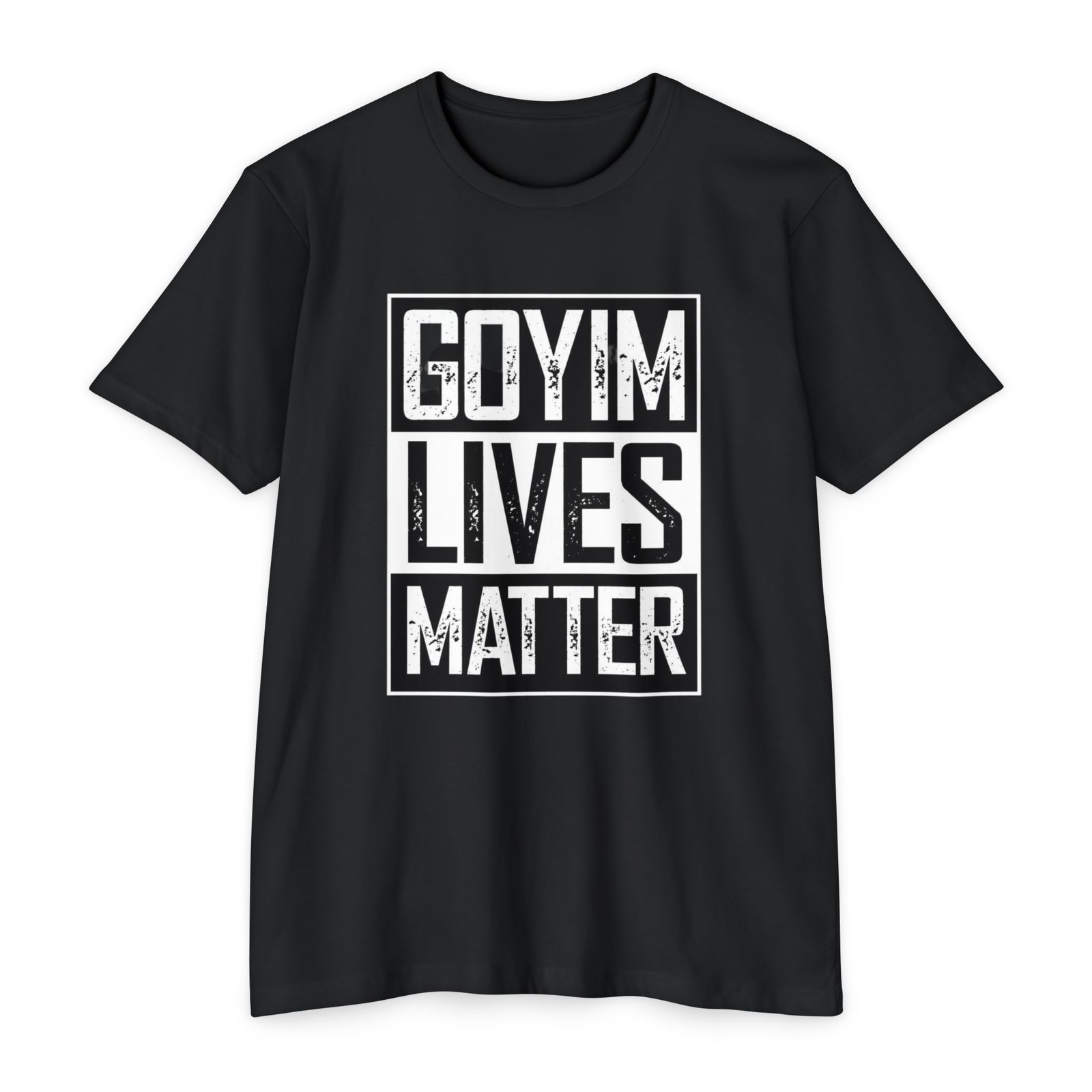 “GOYIM Lives Matter” Letter Print Fashion Casual Men’s Pure Cotton T-Shirt