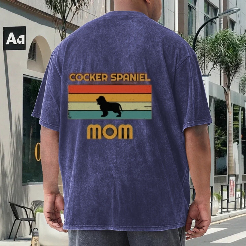 Custom Dog Mom Pet Parent Identity T‑Shirt Partial Double Sided Daily Casual Tee