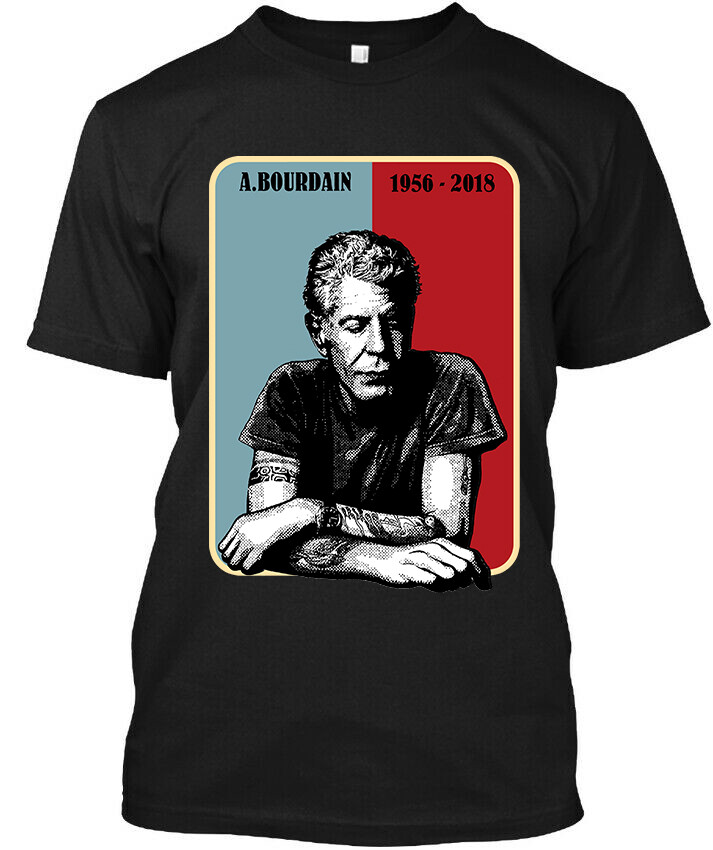 Limited New Popular Anthony Bourdain American Classic Vintage Logo T-Shirt S-4XL