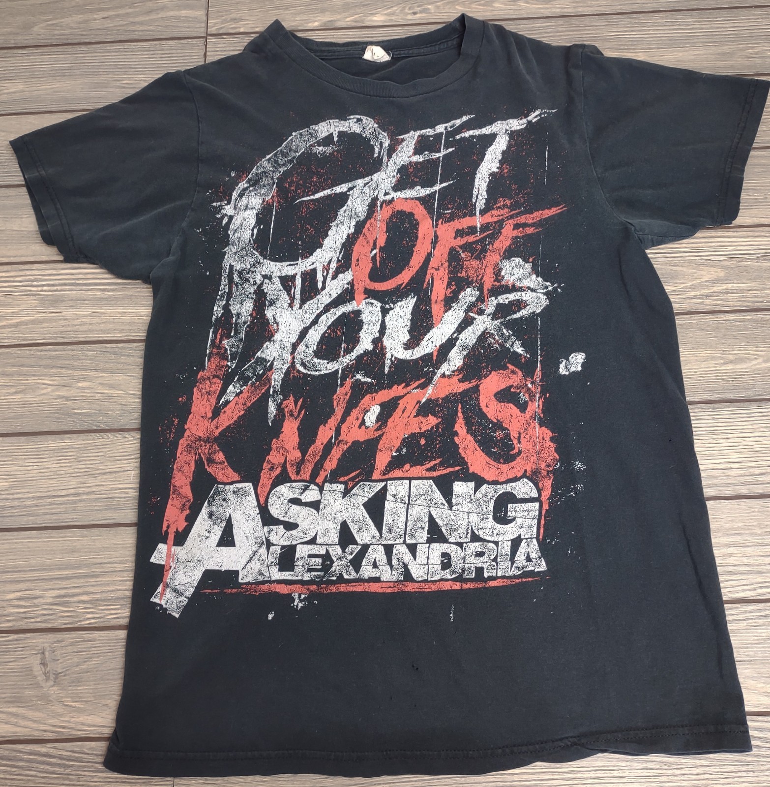 Asking Alexandria Tour Retro style Black T shirt Heavy Cotton NH23440
