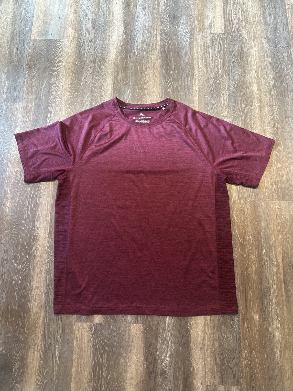 Tommy Bahama Island Zone Men’s Large Crew Neck T Shirt Burgundy