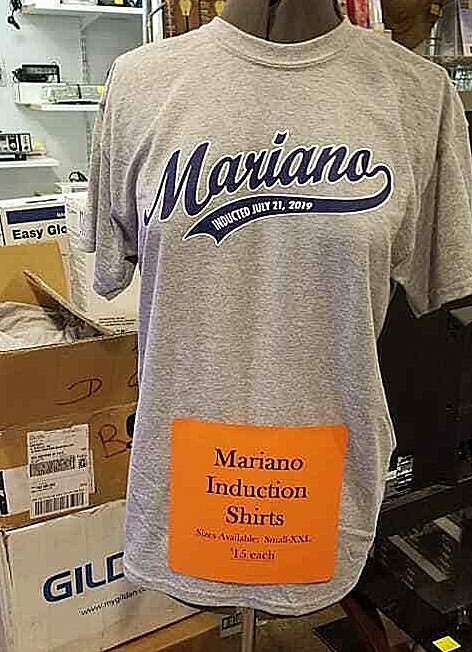 Mariano Rivera T-Shirt UNANIMOUS Yankee T-Shirts HOF Induction T-Shirt Grey