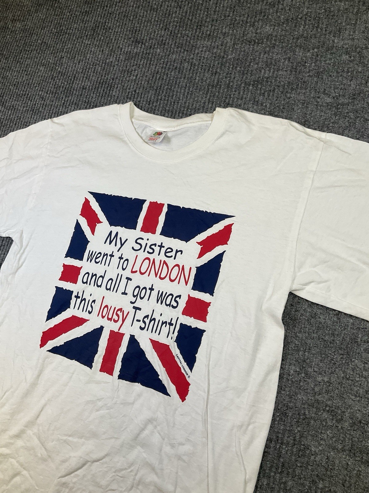 Vintage Went To London And I Got This Lousy T Shirt 90s Fruit Of The Loom