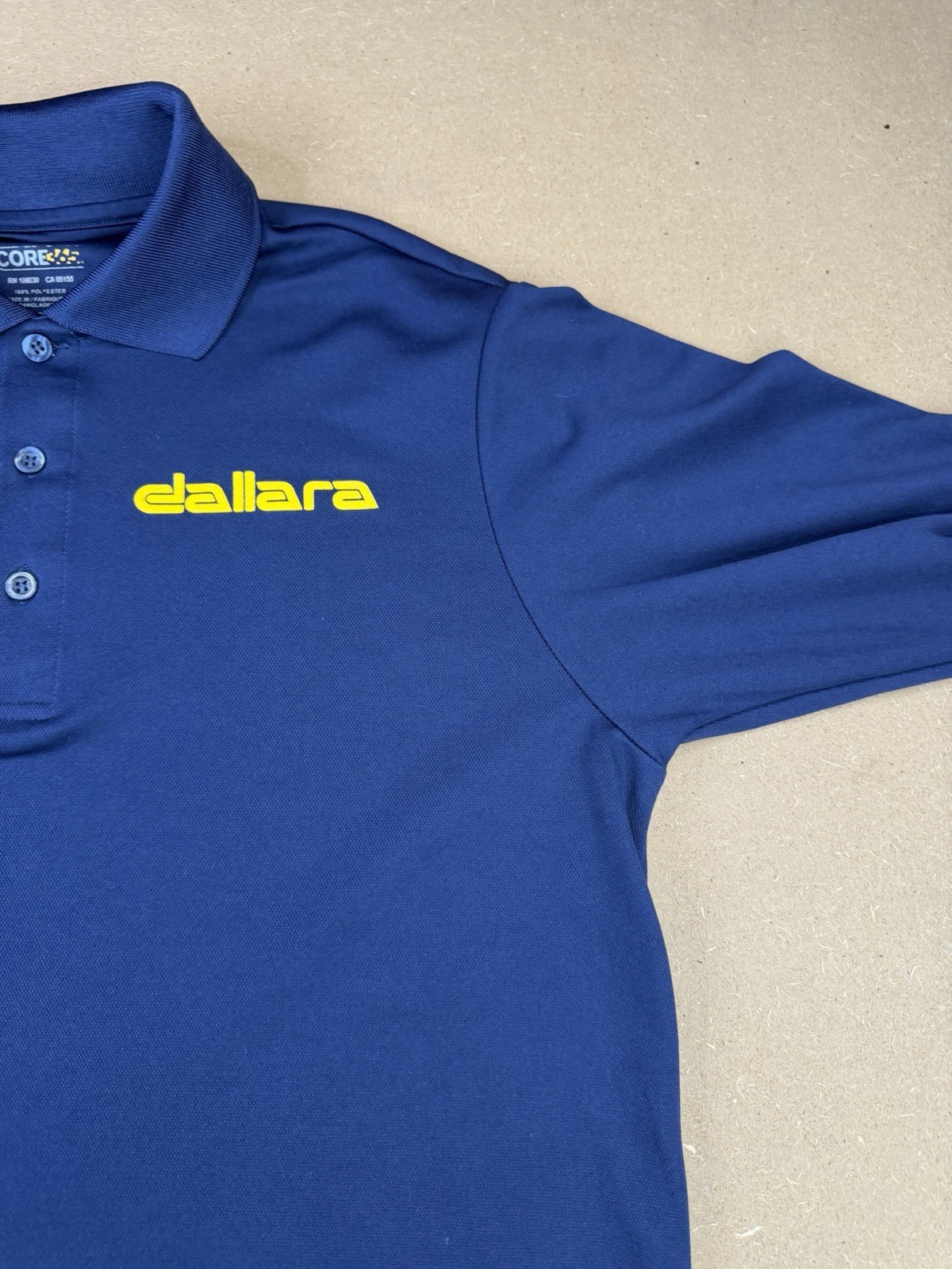 Dallara Design Core 365 Performance Long Sleeve Logo T Shirt Size Small