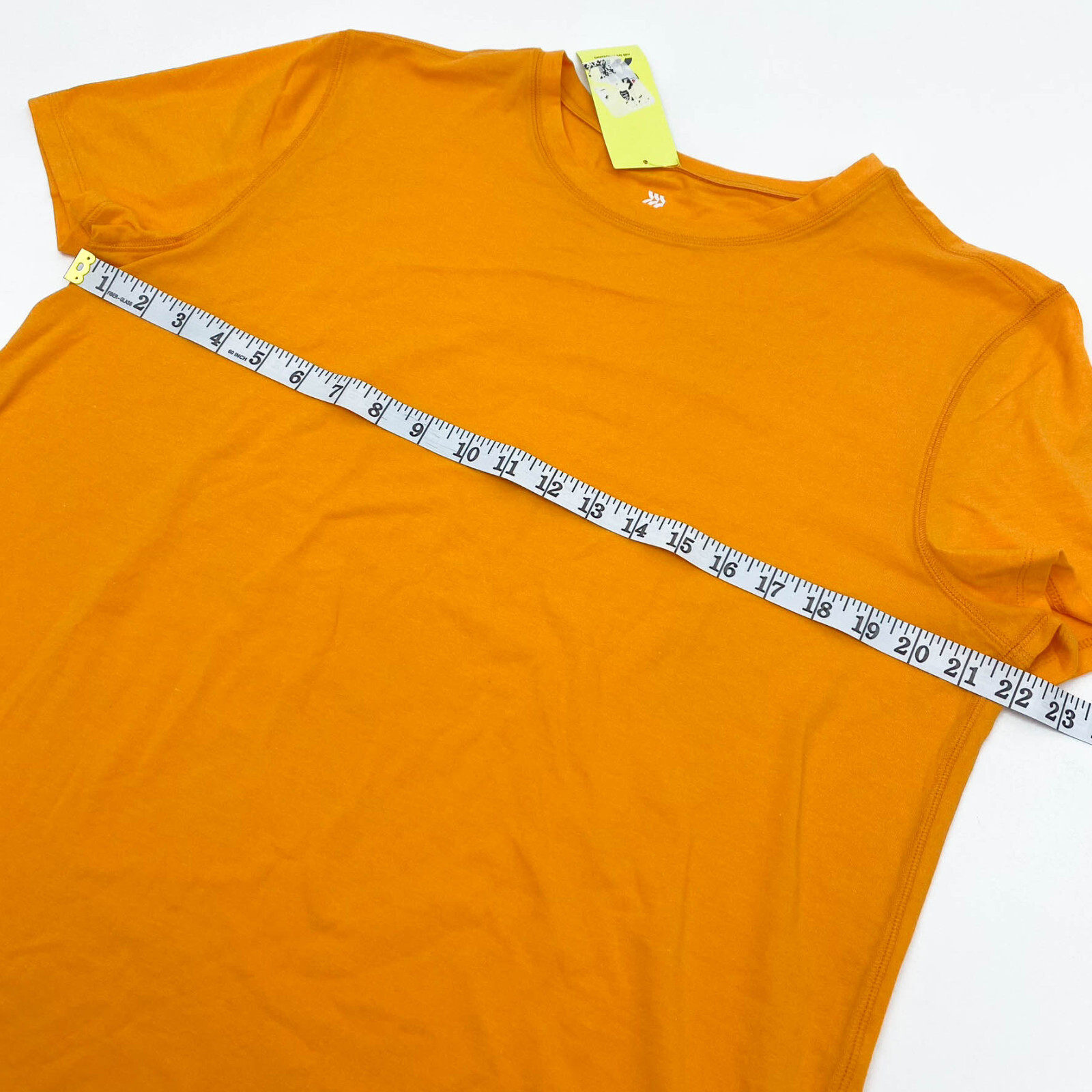 All in Motion Mens Size L Crew Neck Short Sleeve Performance T-Shirt Orange