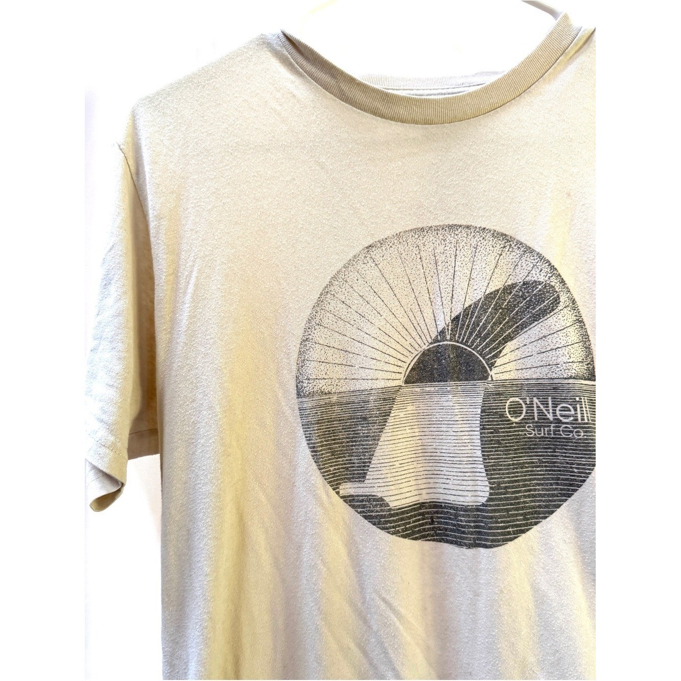 O’Neill Surf Co. Short-Sleeve Graphic Tee, Beige, Men’s L, Women’s XL