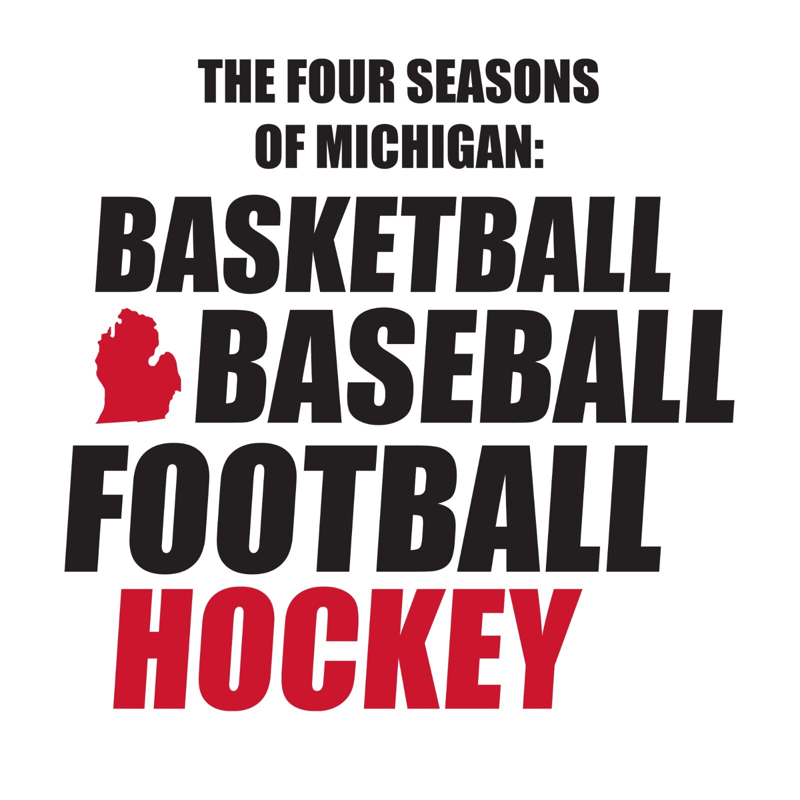 Four Seasons of Michigan T-Shirt