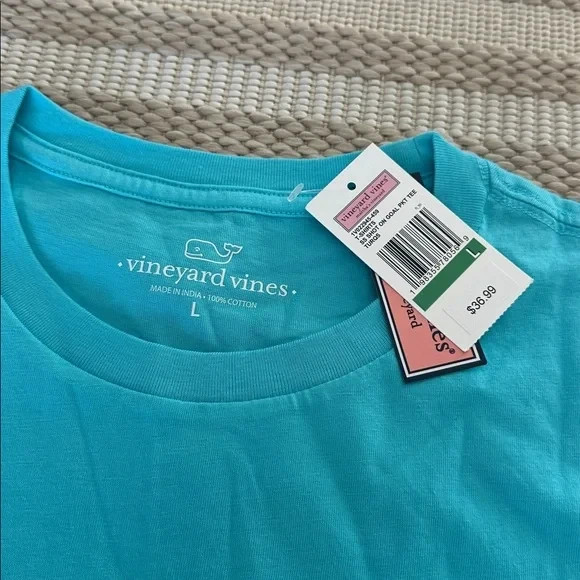 New large vineyard vines Mens tee shot on goal pit 23 length 30 cotton