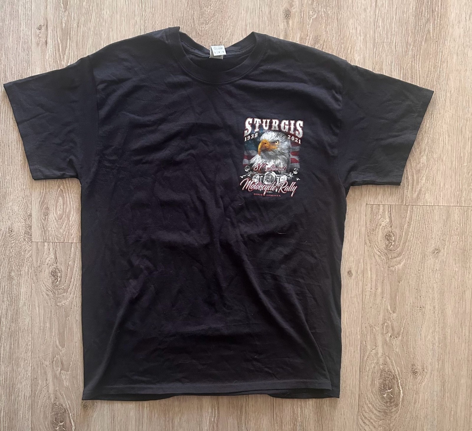 Gildan 81st Annual 2021 Sturgis Motorcycle Rally Eagle Graphic T-Shirt