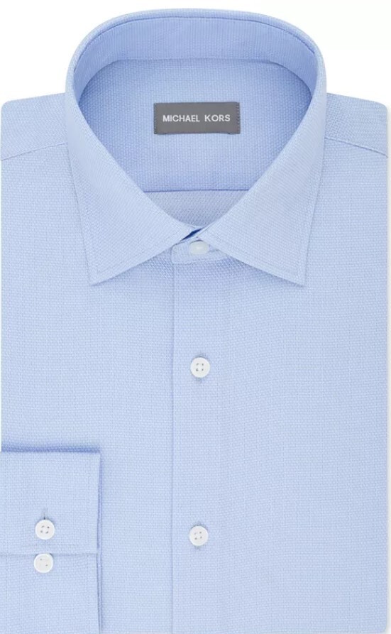 Michael Kors Men’s Regular Fit Airsoft Stretch Non-Iron Performance XL 17 36-37