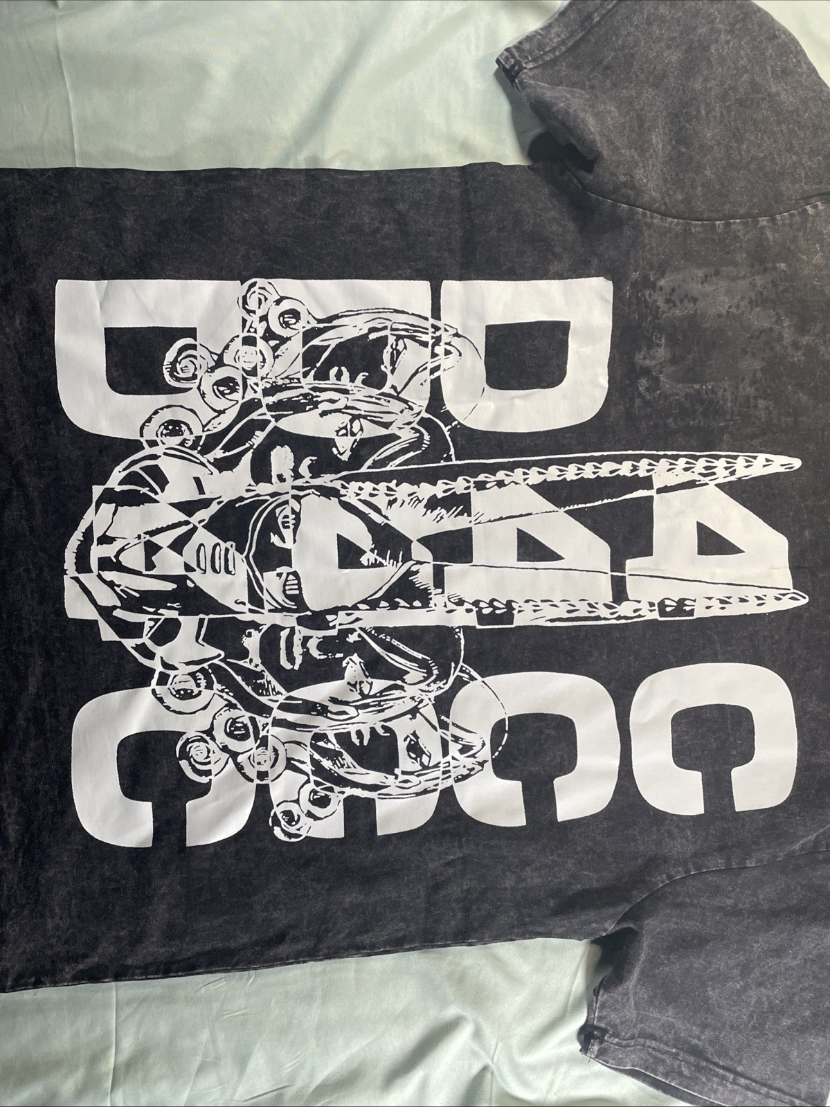 (AC/DC?) D4C T-Shirt ANIME CUSTOM GRAPHIC PRINT DIRTY DEEDS DONE DIRT CHEAP