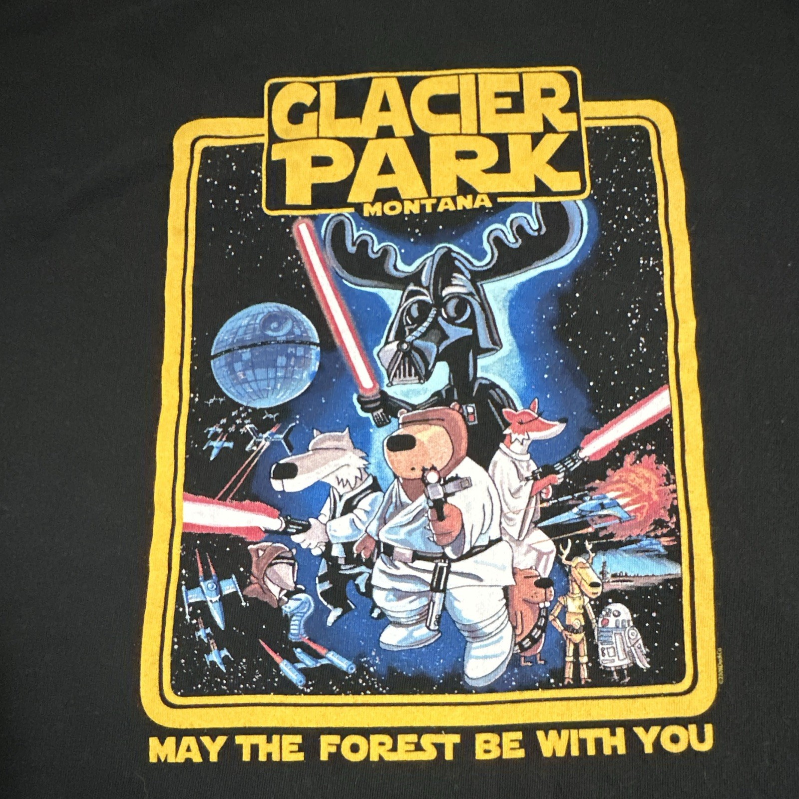 Buckle-Down Men’s Black Star Wars Graphic Logo T-Shirt Crew Neck Cotton XL