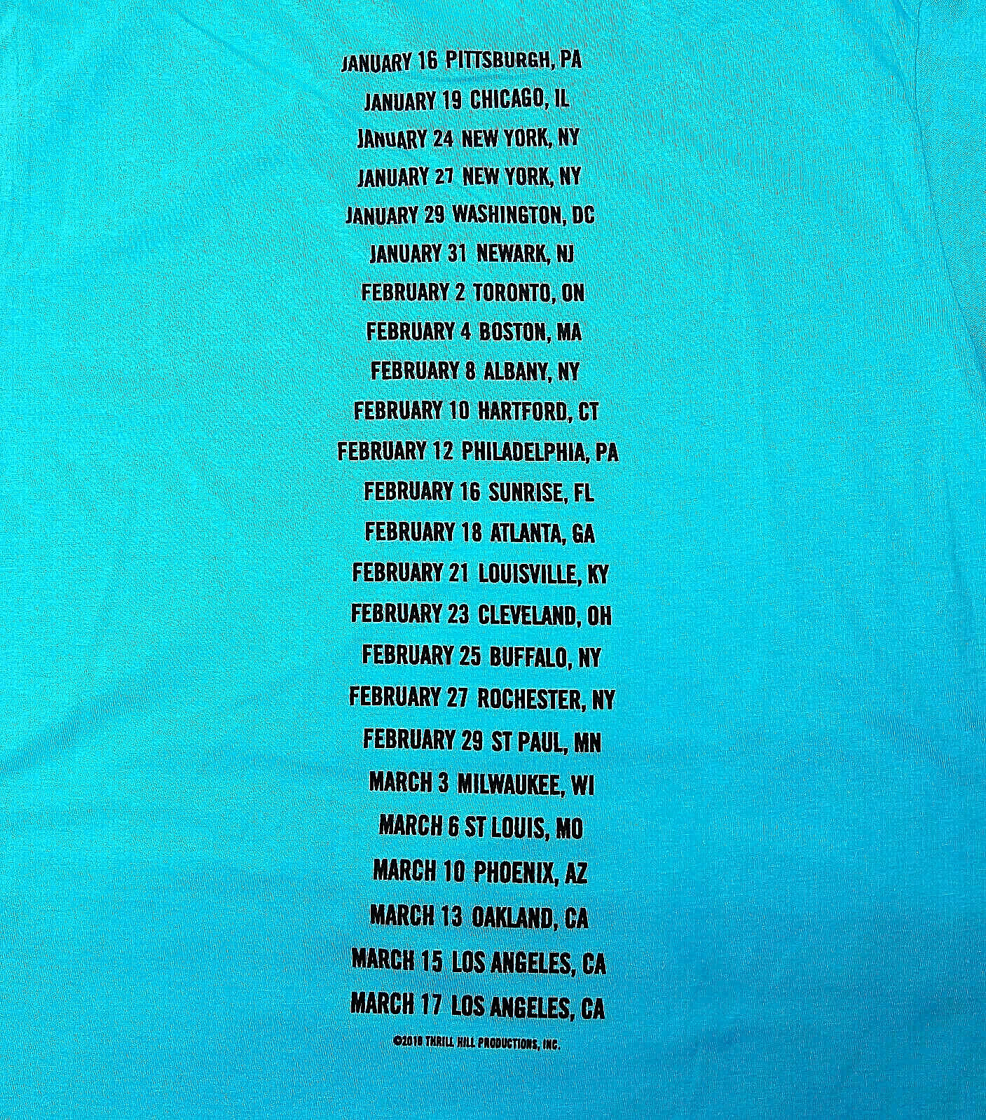 Bruce Springsteen T Shirt 2016 River Tour Working Personnel Staff Sirt Mens S