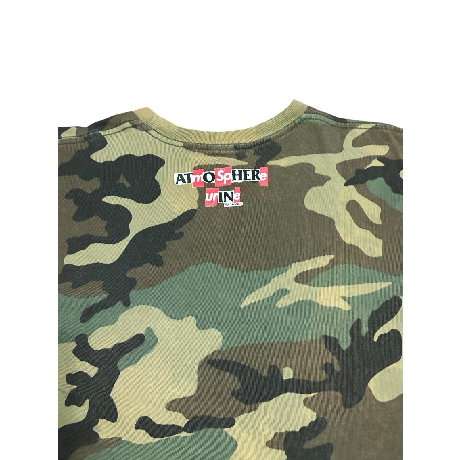 Supreme Camo T Shirt Large Police ICE Atmosphere Urine Skateboards Large