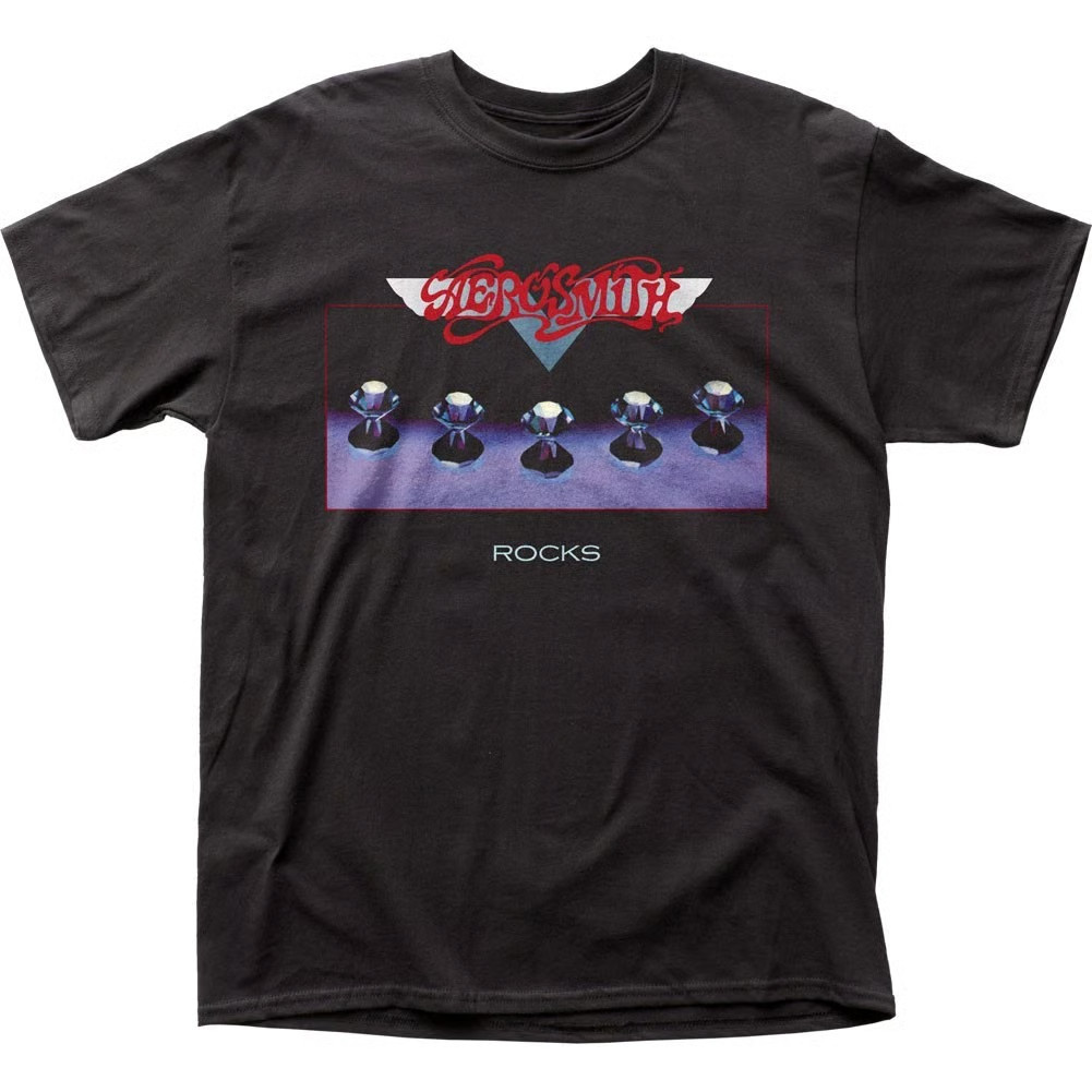 Aerosmith Rocks Mens T Shirt Music Classic Concert Rock Roll Band