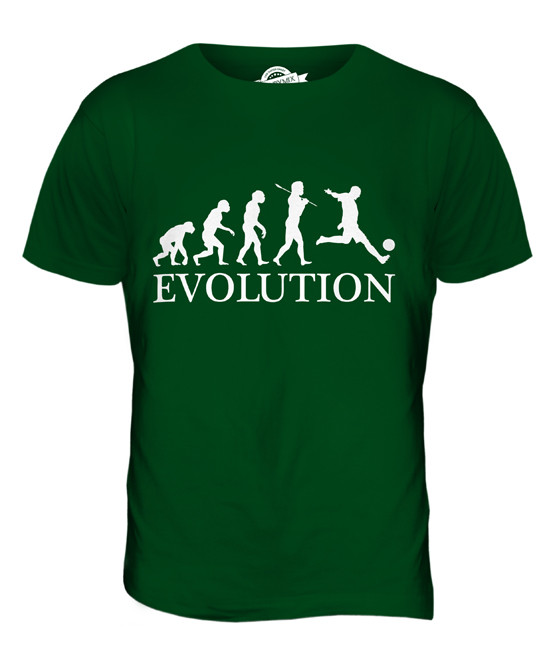 FUßBALL EVOLUTION DES MENSCHEN HERREN T-SHIRT TEE SHIRT XS S M L XL 2XL 3XL 4XL