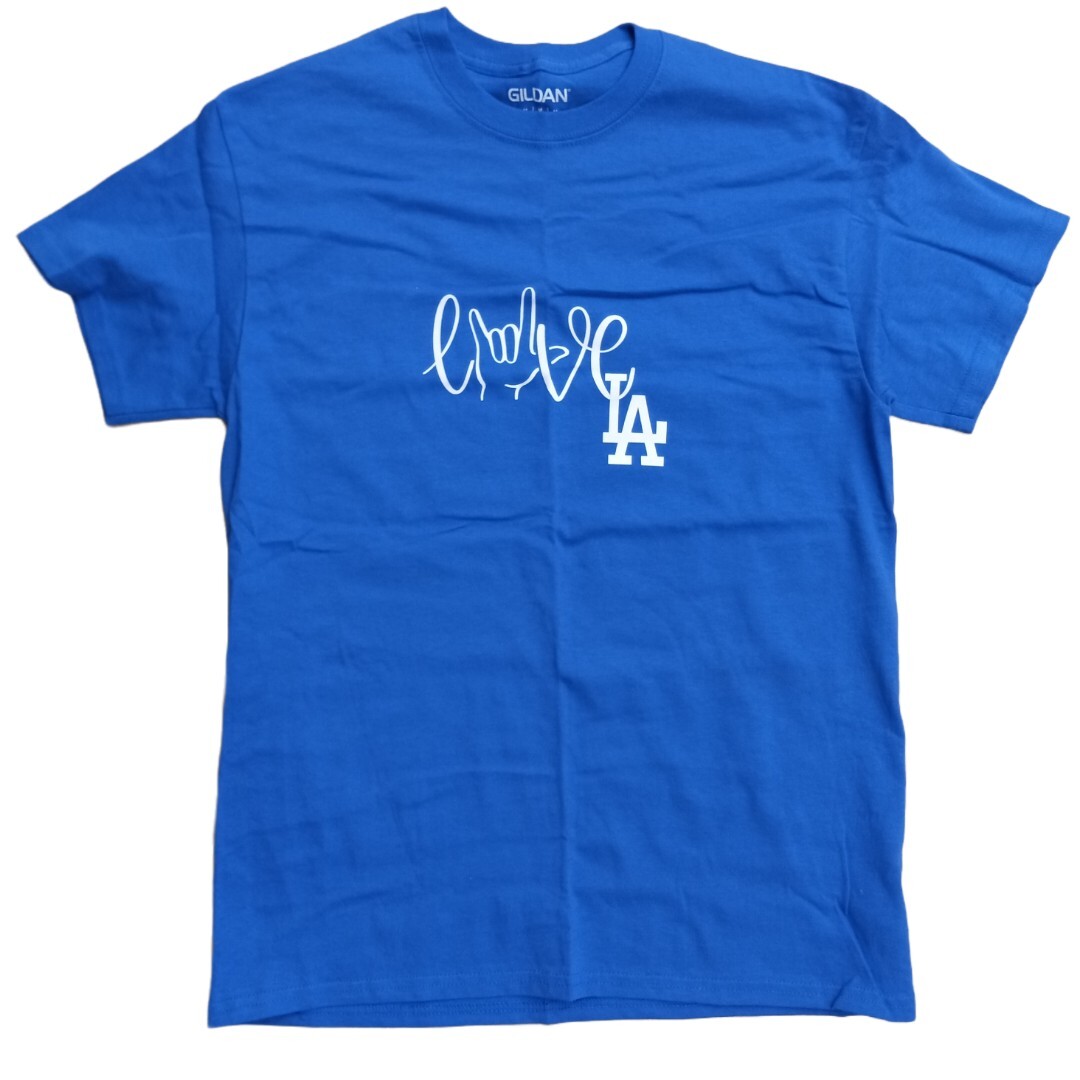 Los Angeles LA Dodgers T Shirt Mens Size Medium MLB Love LA Graphic Tee Baseball
