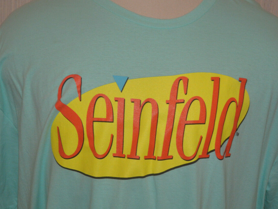 Men’s Light Celadon Green Seinfeld Short Sleeve T-Shirt Top Sizes S, 3XL