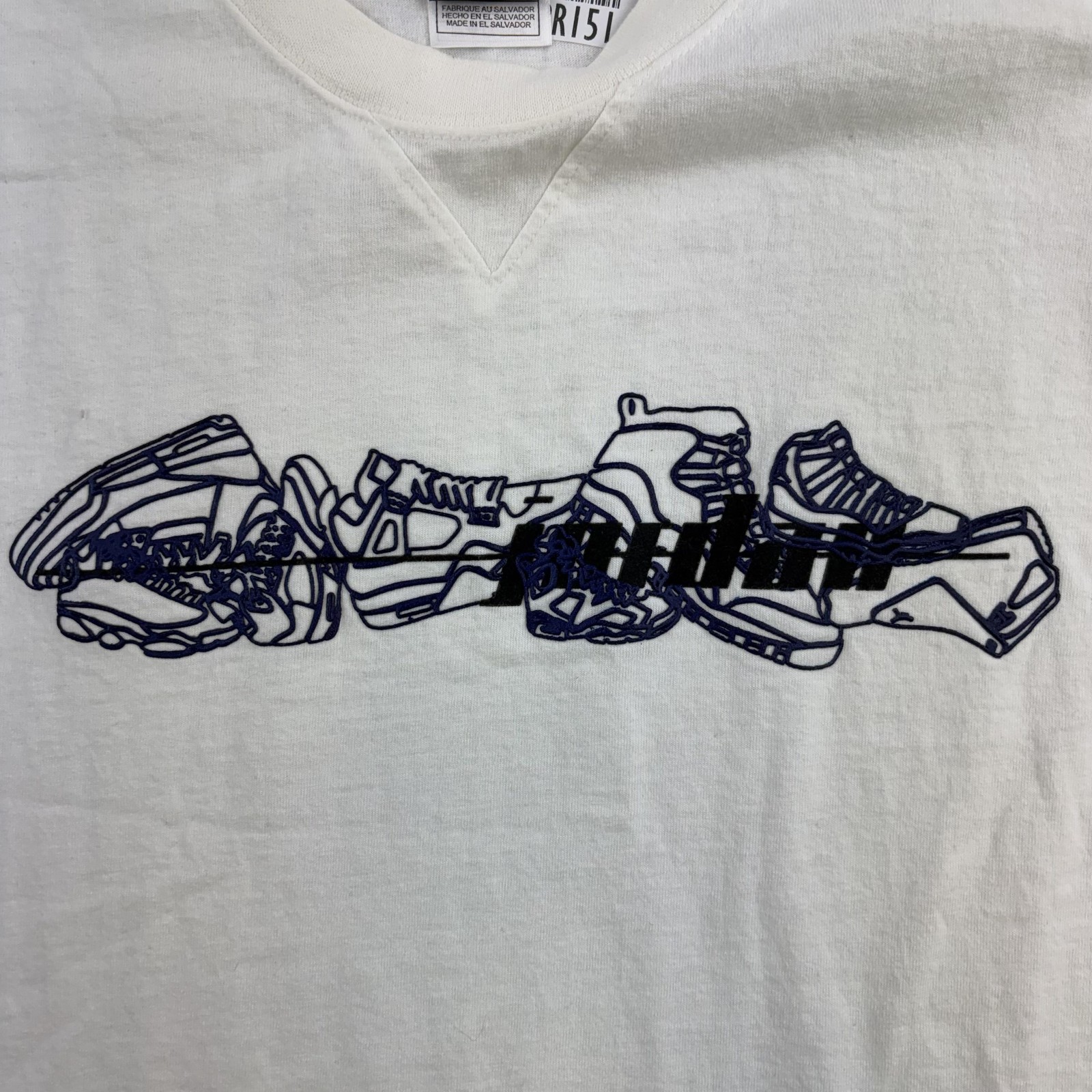 Jordan Shirt Mens Large White Sleeveless Sneaker Graphic Muscle Tee Adult