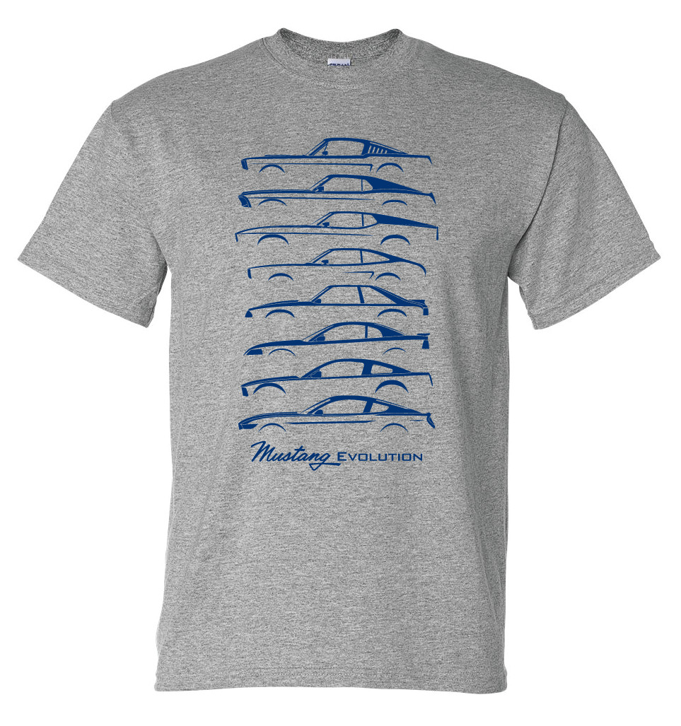 David Carey Ford Mustang Evolution Body Mechanics Trucks Cars T Shirt 48967