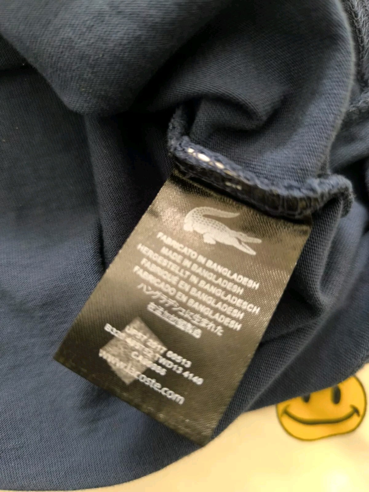 Lacoste big print regular basic tee shirt small slim bangladesh