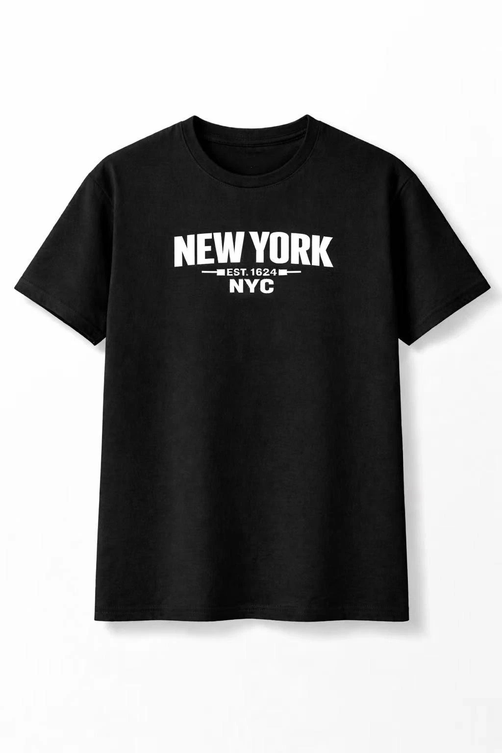 New York EST 1624 NYC T-Shirt Unisex Graphic Tee Casual Street Style Top