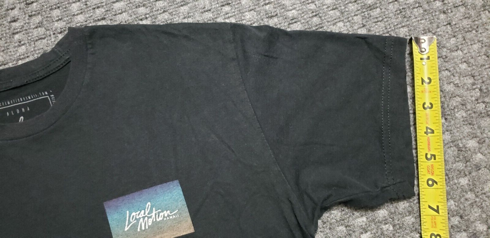 Local Motion Surf Hawaii MEDIUM Black T Shirt North Shore Waves