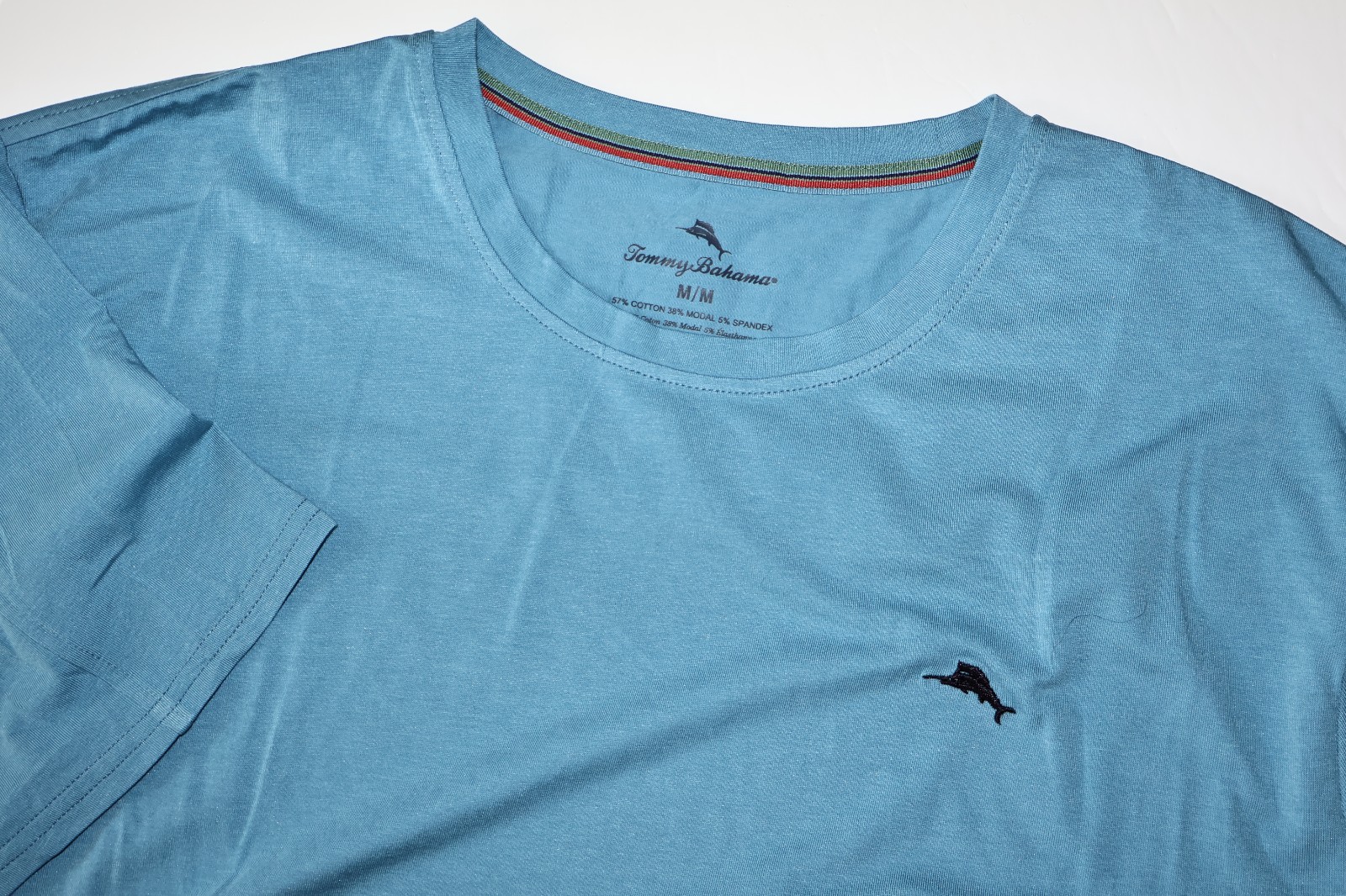 Tommy Bahama T Tee Shirt Lounge Embroidered Marlin Blue SS New Medium M