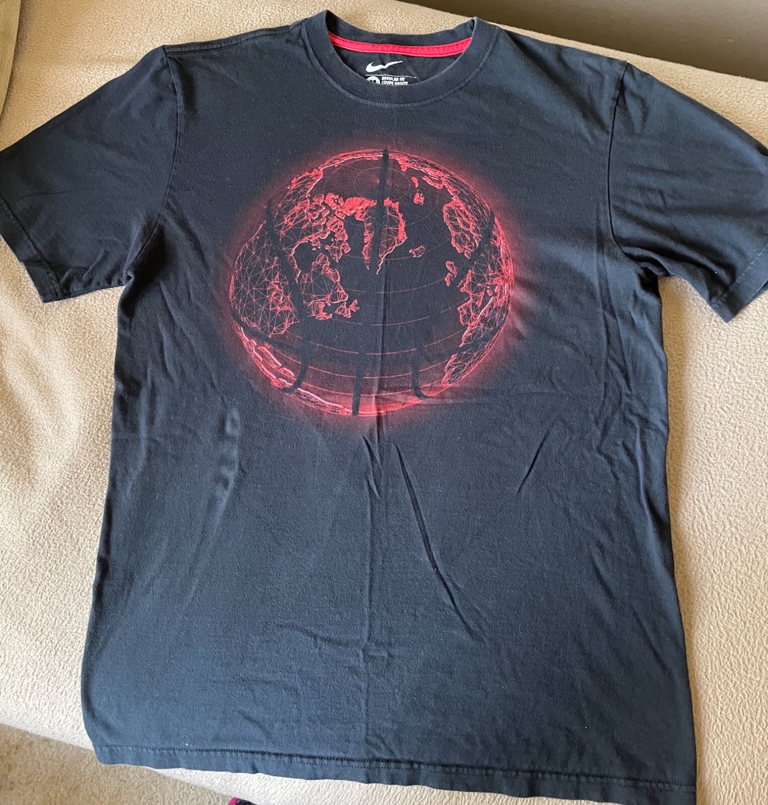 Nike Men’s Short Sleeve Graphics T-Shirt Black Size M