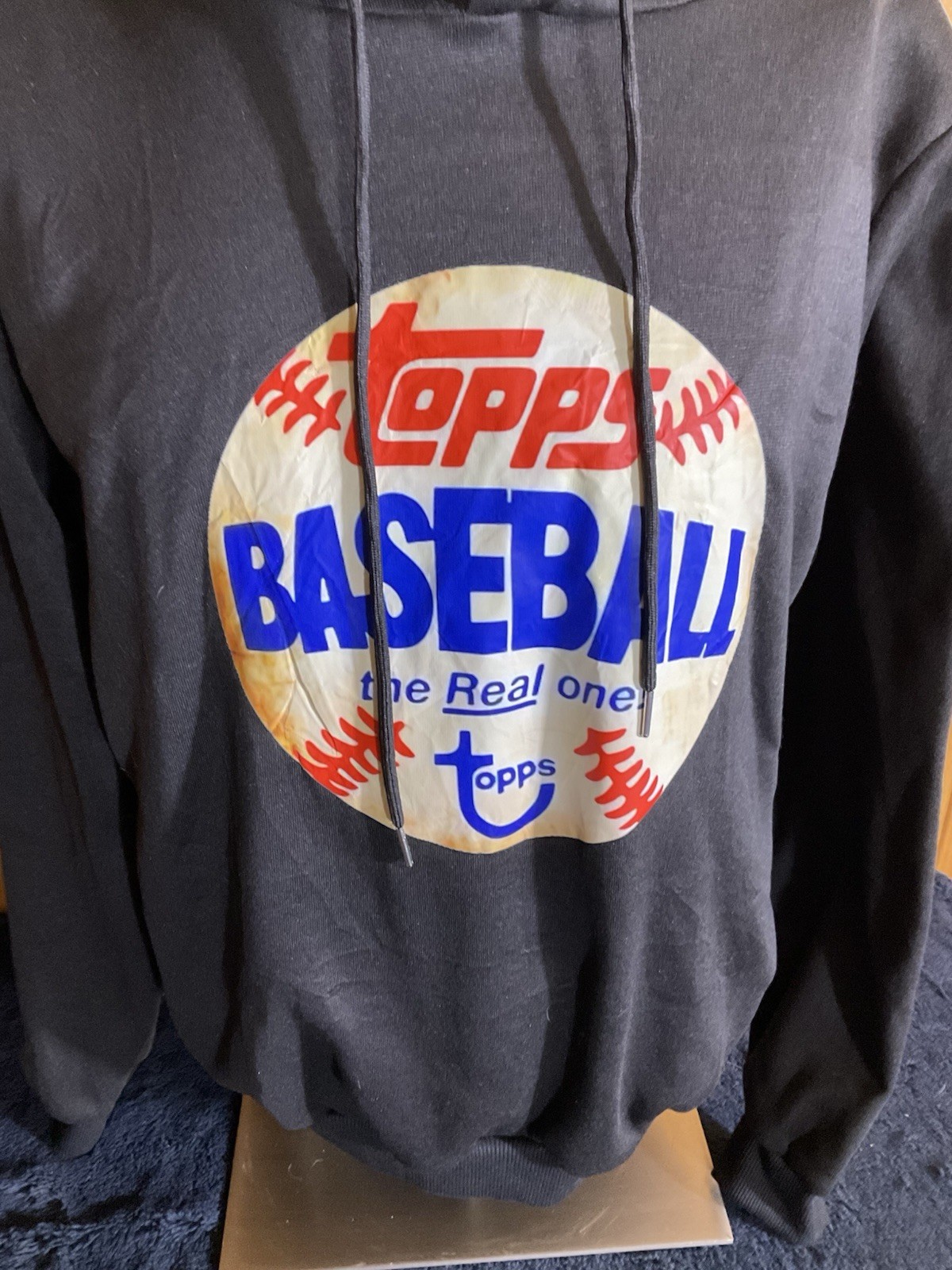 Topps Baseball Hoodie Black Size M
