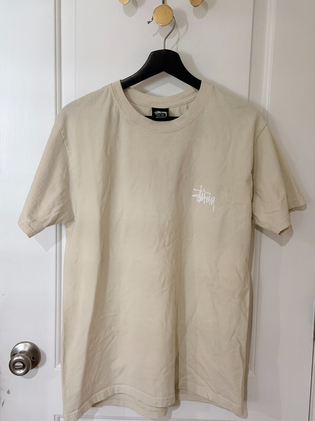 BASIC STÜSSY TEE, Putty Color, Size M
