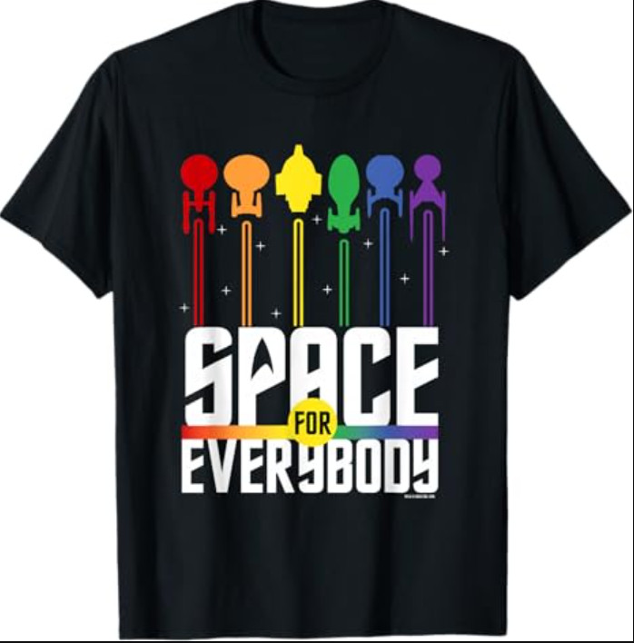 Star Trek Pride Space for Everybody Officially Licensed T-Shirt
