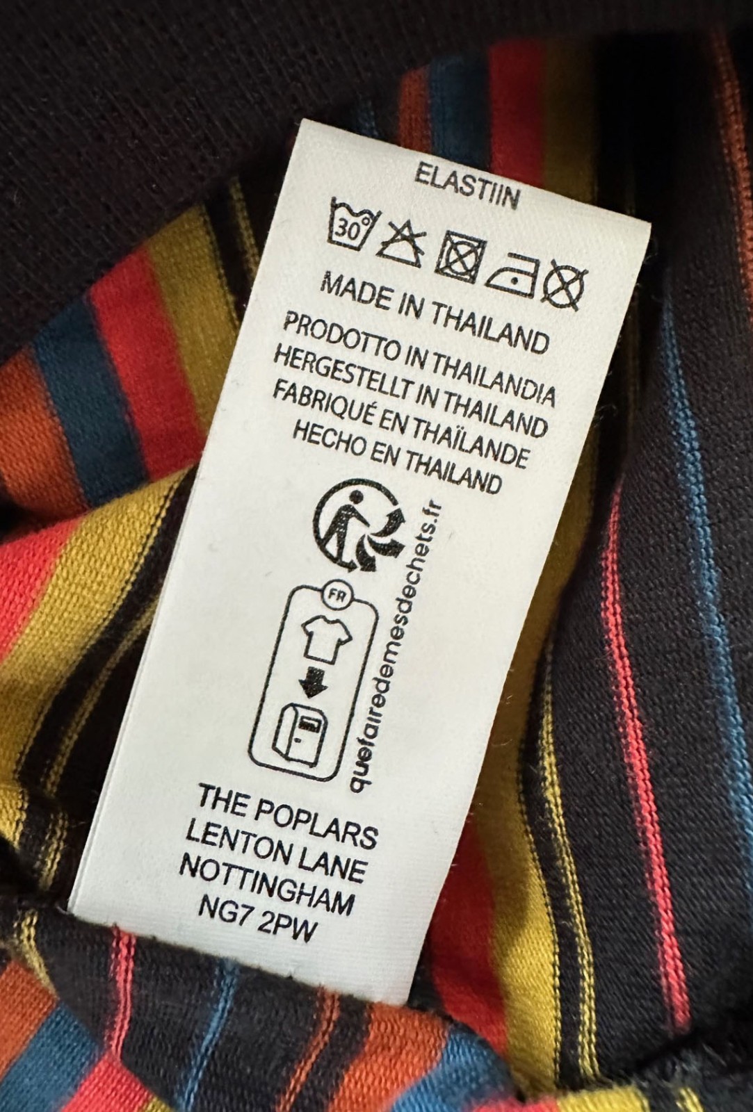 PAUL SMITH LONG SLEEVES STRIPED COTTON MULTICOLOURED T-SHIRT TOP RARE BNWT SZ- L