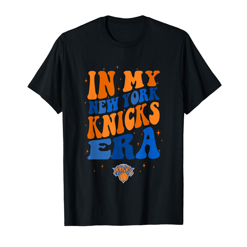 New York Knicks Nba In My York Knicks Era Retro Wave Logo T-Shirt