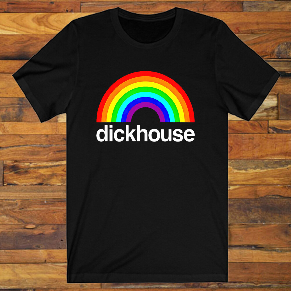 DICKHOUSE Dick House Funny Humor Parody Men’s Black T-Shirt S-5XL