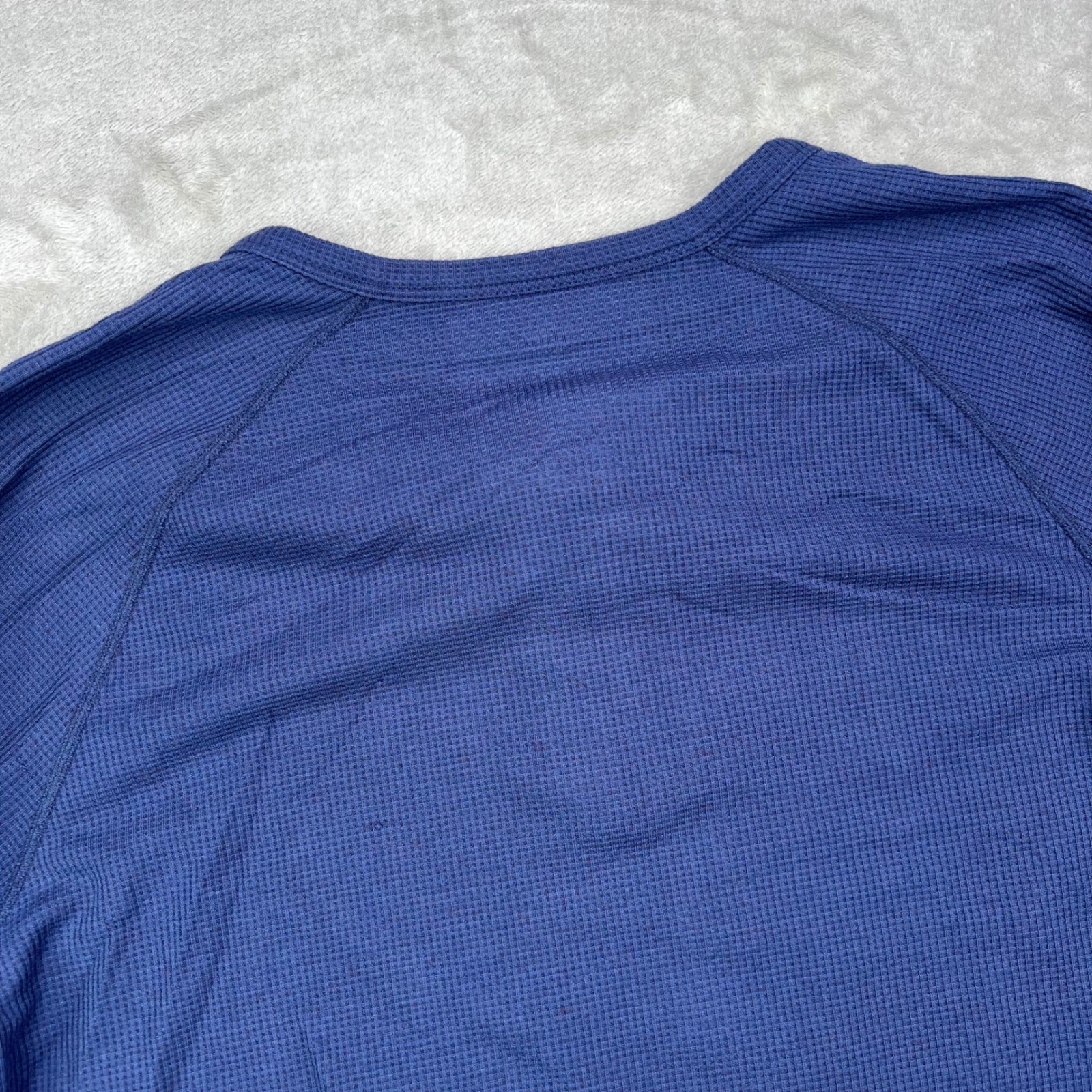 Mack Weldon Waffle Knit Henley Mens Medium Wool Blend Long Sleeve Thermal 2 Pack
