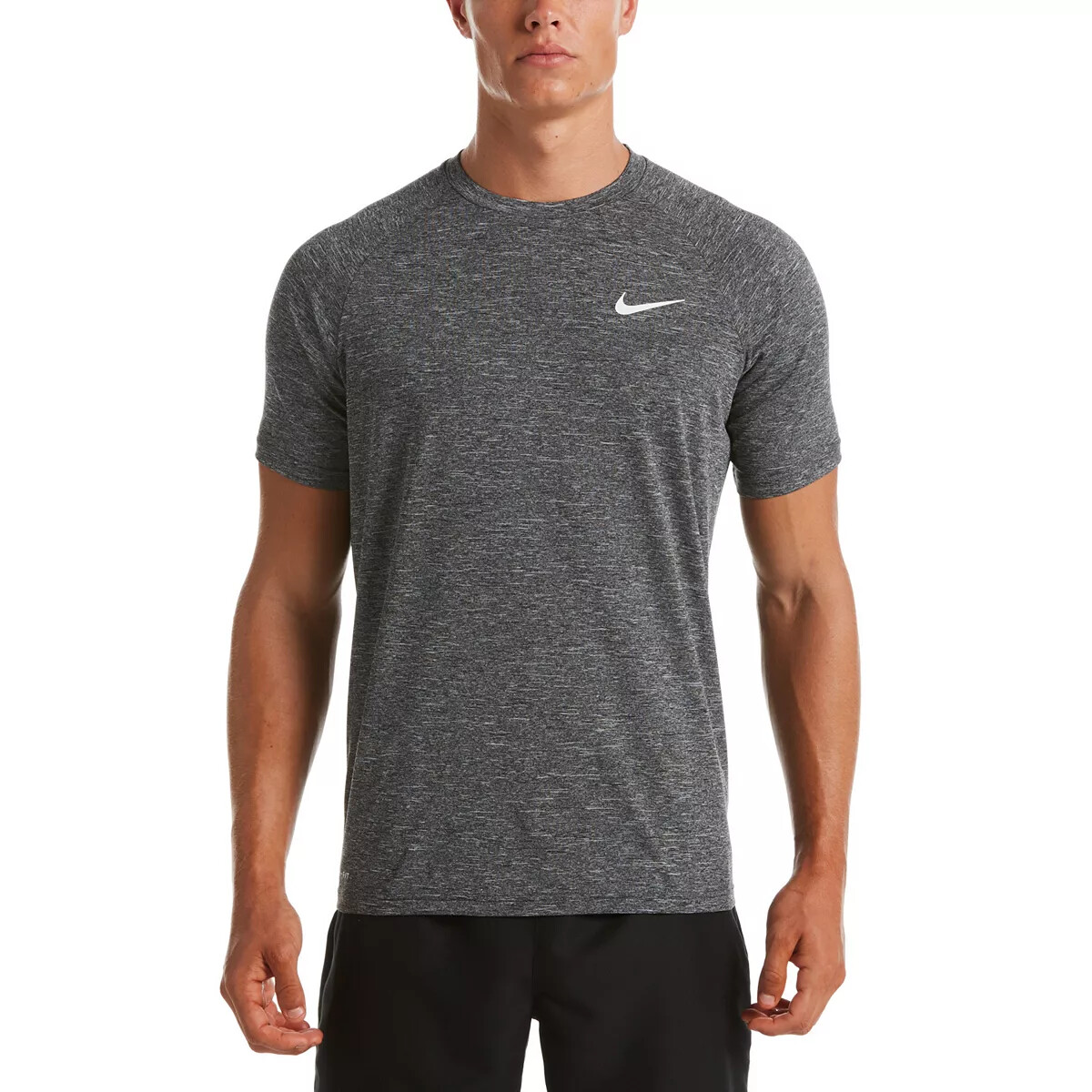 NWT NIKE MEN’S HYDROGUARD Swim T-Shirt 40+ SPF Heather Black M XL XXL