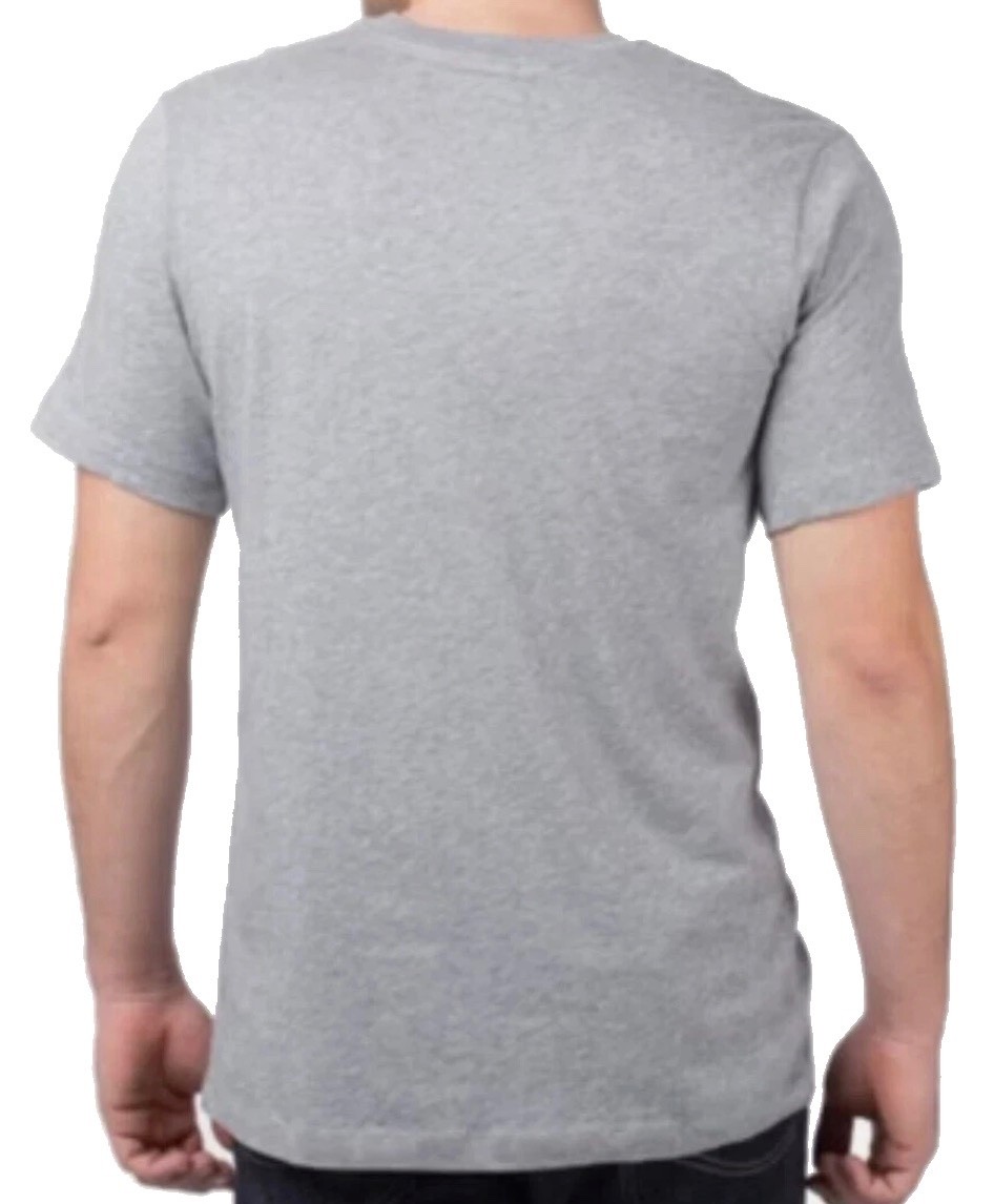Nike Men’s Sportswear Embroidered Swoosh T-shirt Gray-Large