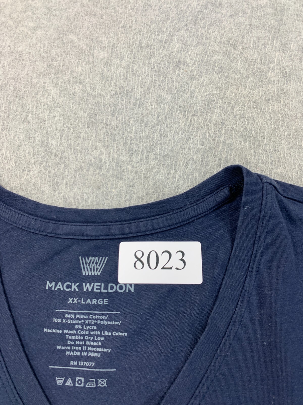 Mack Weldon Cotton Blend S/S Tee Shirt (Men’s XXL) Blue
