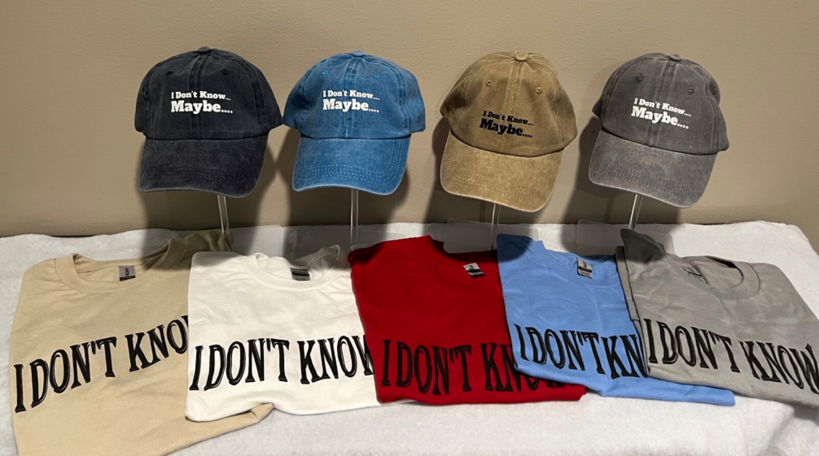 T-shirt & Hat set “I don’t know…maybe”