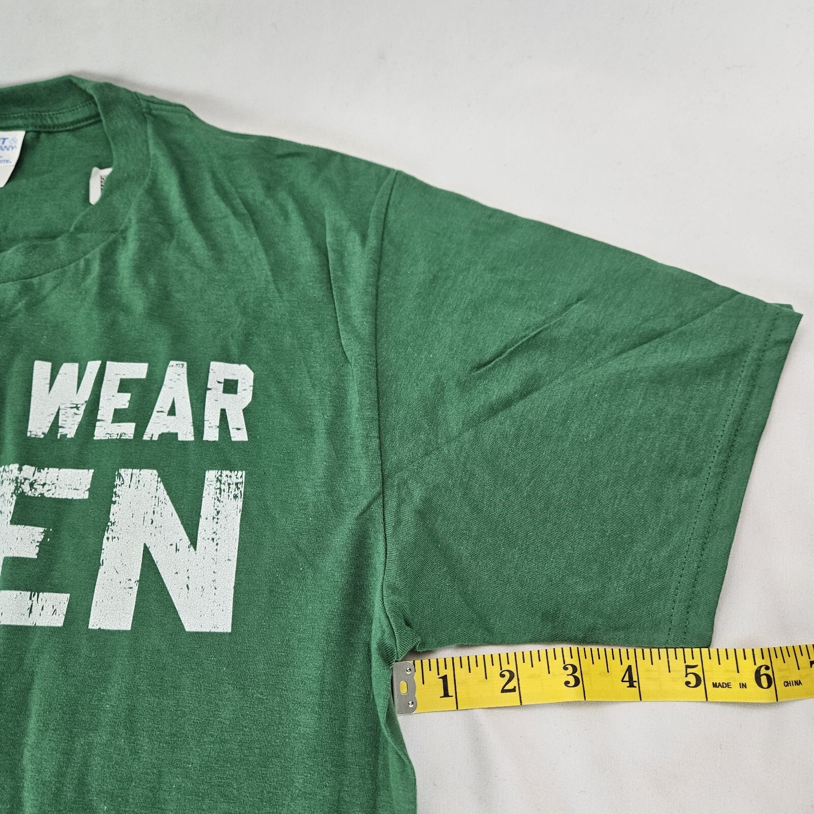 Men Team Sports Winners Wear Green T-Shirt Color Green Sz M