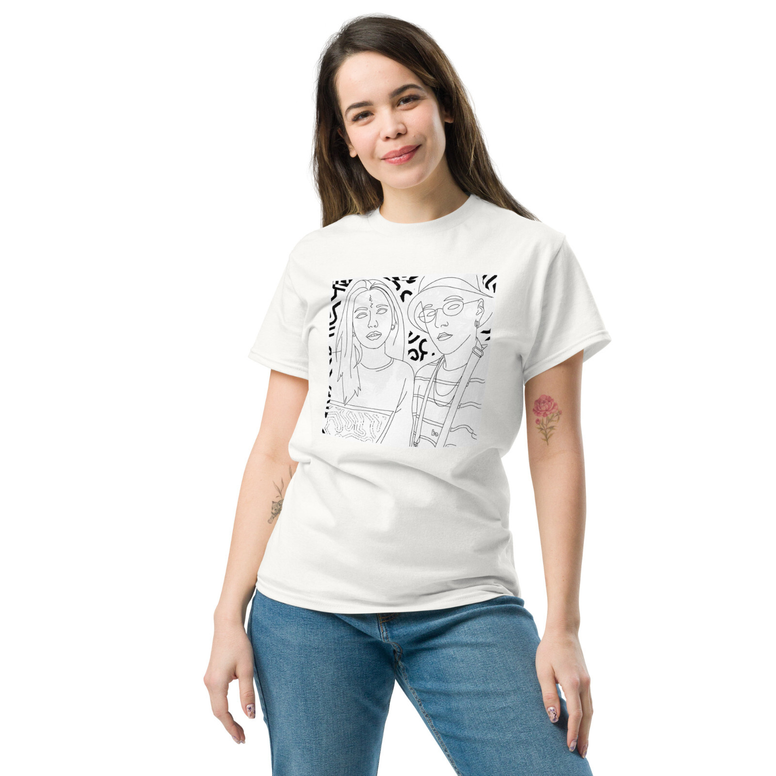 Unisex Tshirt Classic Tee Men Women Style N 7